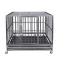 Dog Run Cage/pet Playpen Dog Kennel/metal Classic Large Galvanized Outdoor Pet Cages, Carriers & Houses for Dogs 1 Set 4.0mm